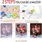 Paint by Number Kit for Adults Framed Canvas, Moon Landscape Adult Paint by Number Kits, Easy Acrylic Painting by Number with Exquisite Box